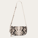 Marianne Bag M, off white python pattern